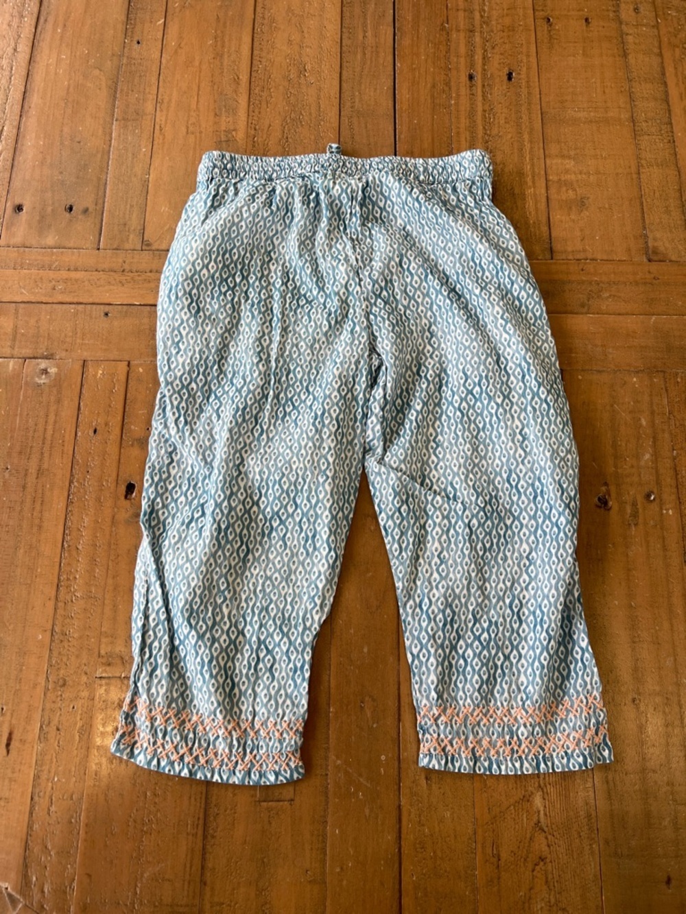 Baby cottons blue geometric embroidered Bohemia top and pants set kids 3 - Picture 11 of 11